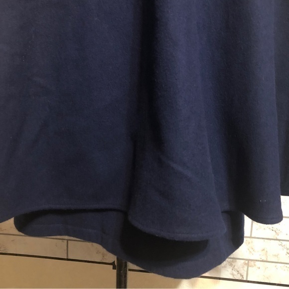 BCBGeneration women’s navy hoodie cape wool blend peacoat small - Picture 12 of 16